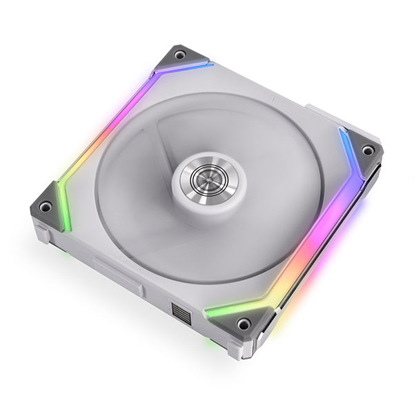 Lian Li Uni Fan SL120 V2 RGB Revolutionized Daisy-Chain ARGB Fan 120MM Single Pack (White)
