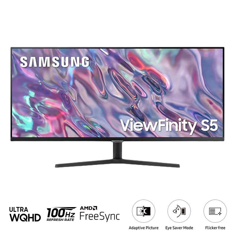 Samsung Viewfinity S5 LS34C500GAEXXP 34" 100Hz Ultra WQHD HDR10 Monitor w/ AMD Freesync - DataBlitz
