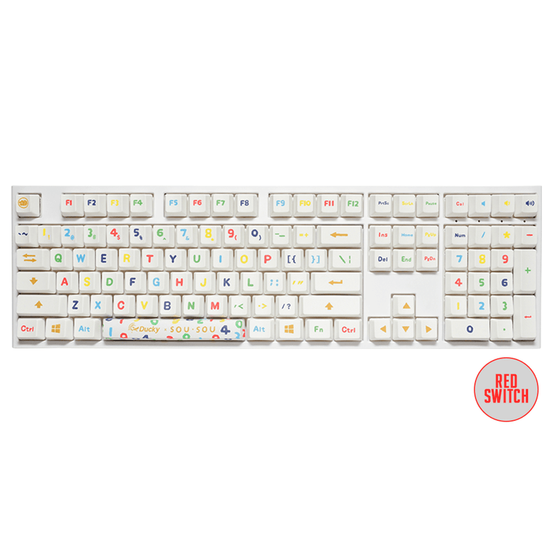 DUCKY X SOU SOU ONE 2 MECHANICAL KEYBOARD (CHERRY MX RED) (DKON1808-RUSPHWWBS1) - DataBlitz