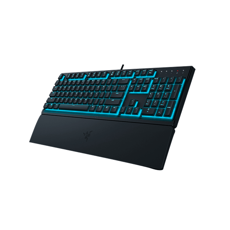 Razer Ornata V3 X Full-Size Wired Membrane Gaming Keyboard for PC, Chroma  RGB, Wrist Rest, Black 
