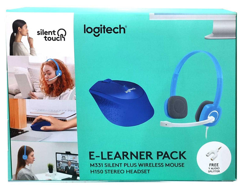 LOGITECH E-LEARNER PACK A M331 (BLUE )+ H150 (SKYBLUE) BUNDLE - DataBlitz