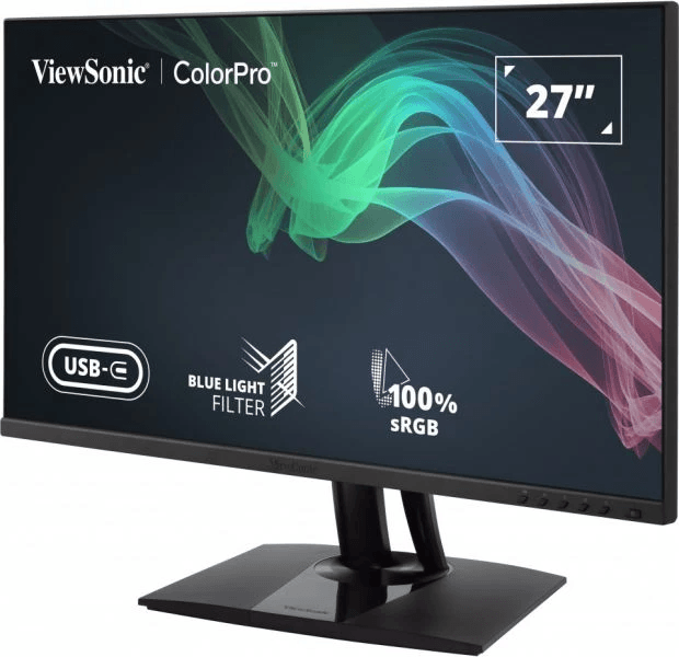 Viewsonic VP2756-2K 27" 2k QHD Pantone Validated 100 Percent SRGB & Factory Pre-Calibrated Monitor With 60W USB-C