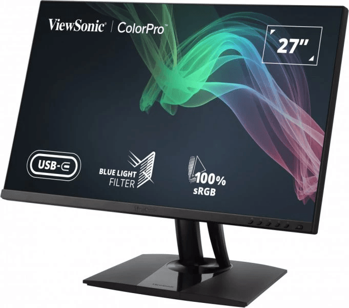 Viewsonic VP2756-2K 27" 2k QHD Pantone Validated 100 Percent SRGB & Factory Pre-Calibrated Monitor With 60W USB-C