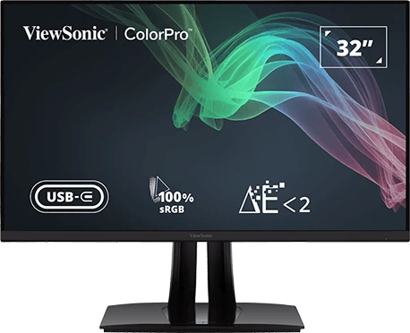 VIEWSONIC VP3256-4K Colorpro 32" 4K UHD Pantone Validated 100% SRGB & Factory Pre-Calibrated Monitor WITH 60W USB-C - DataBlitz