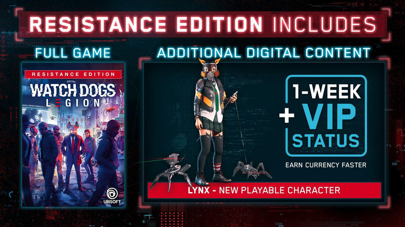 XBOXONE WATCH DOGS LEGION RESISTANCE EDITION (EU) - DataBlitz