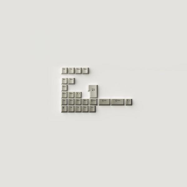 Akko Warm Gray Keycap Set PBT 132 Keys