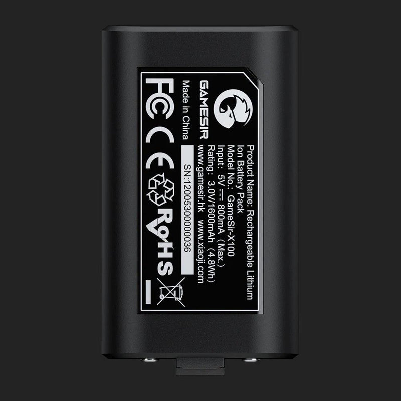GAMESIR X100 - Pack de Baterias para Xbox One, Series X/S. Carga rapida,  1600mAh, gran autonomia. www.dynacom.com.ar
