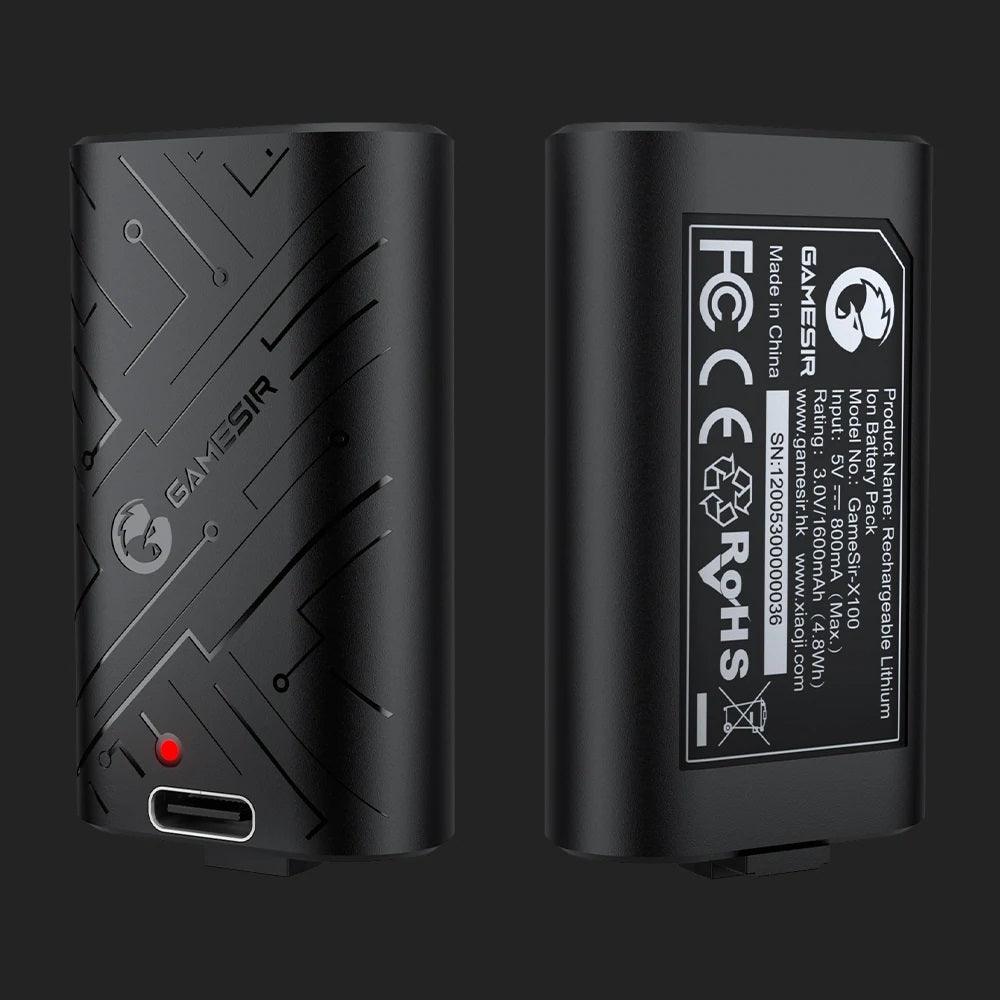 GAMESIR X100 1600MAH RECHARGEABLE LITHIUM ION BATTERY PACK - DataBlitz