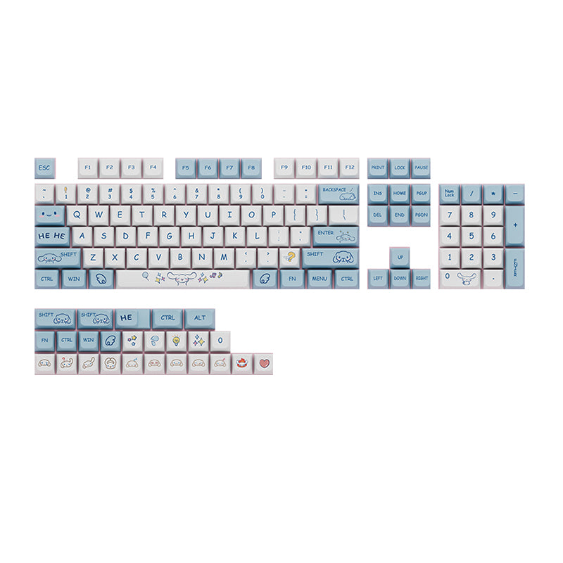Royal Kludge PBT Keycaps 129 Keys XDA-101