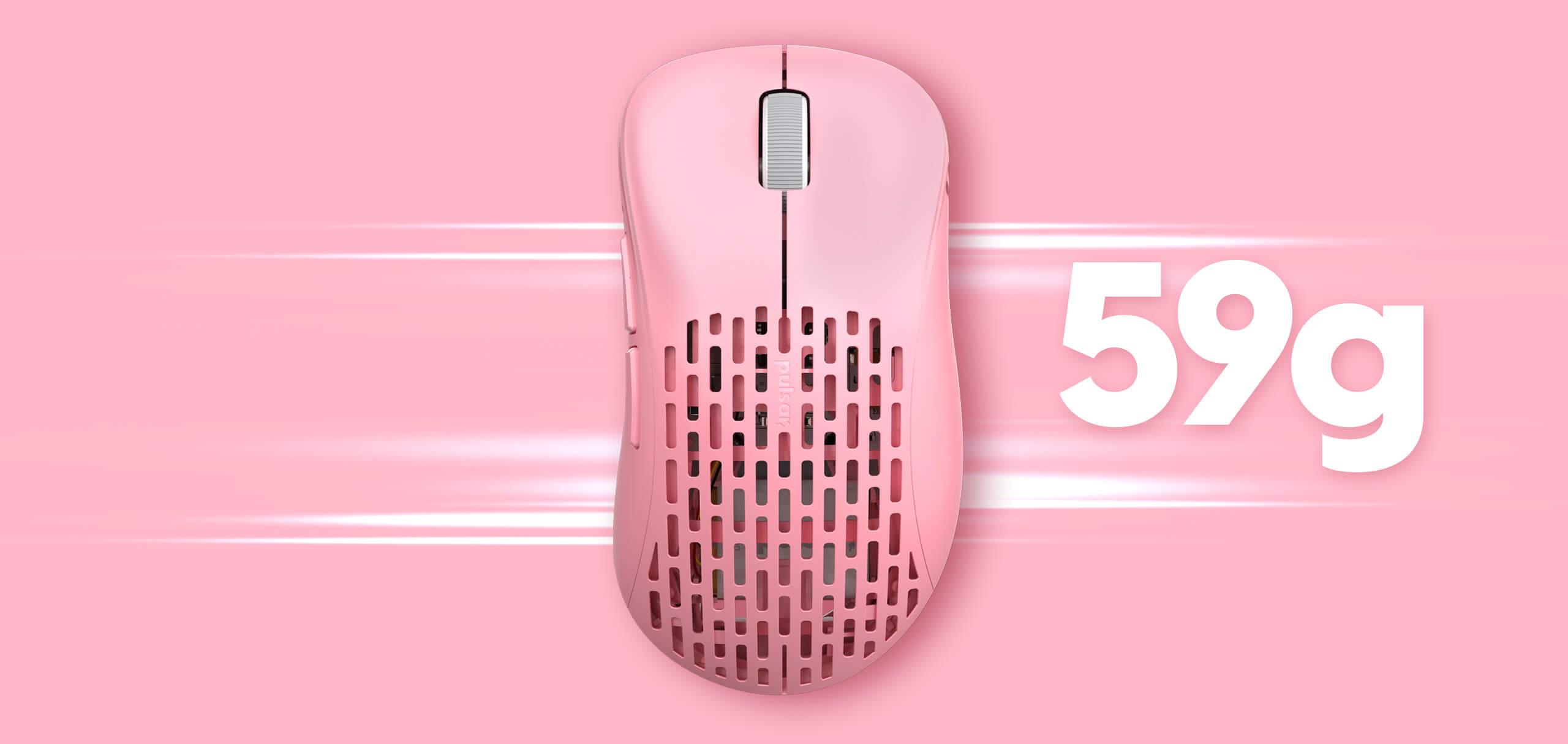PULSAR XLITE V2 Medium Size 2 Wireless Gaming Mouse (Pink Edition) (PXW27) - DataBlitz