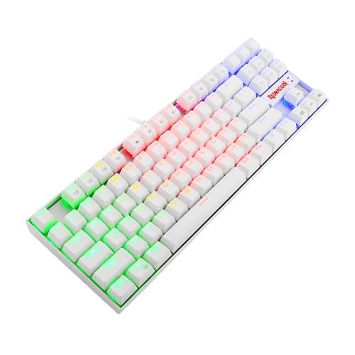 REDRAGON KUMARA RGB MECHANICAL GAMING KEYBOARD (K552W-RGB-1) WHITE (DUST PROOF-BLUE SWITCH) - DataBlitz