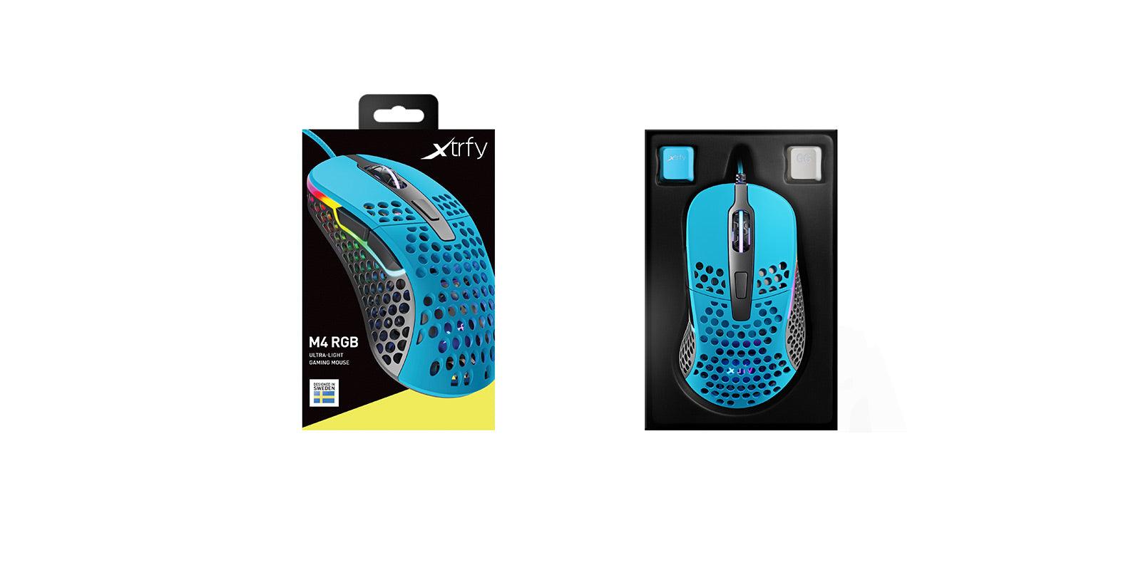 XTRFY M4 RGB ULTRA LIGHT GAMING MOUSE (BLUE) - DataBlitz