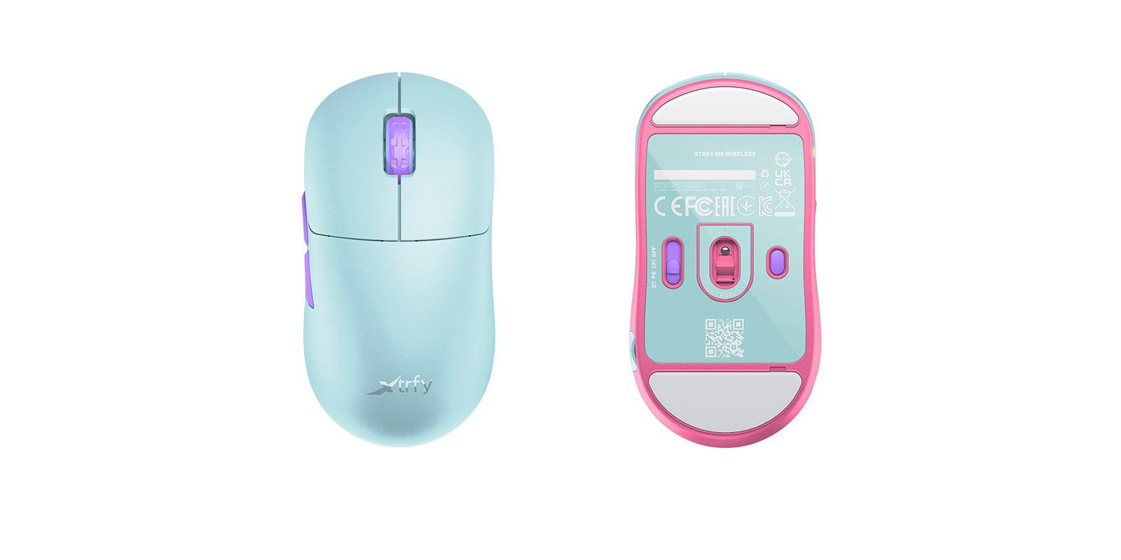 XTRFY M8 Wireless Ultra Light Gaming Mouse (Frosty Mint) - DataBlitz