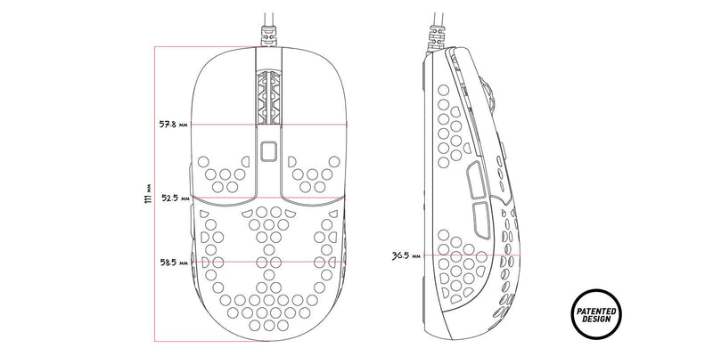 XTRFY MZ1 - ZYS RAIL SPECIAL EDITION GAMING MOUSE - DataBlitz