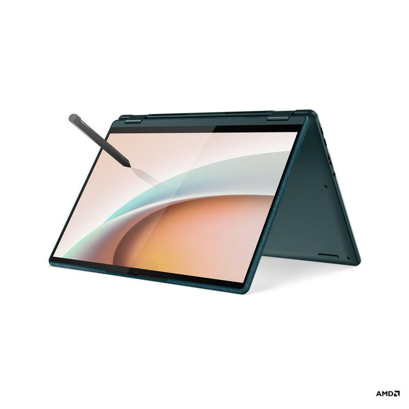 LENOVO YOGA 6 13ALC7 82UD0019PH Convertible Laptop (Dark Teal) | 13.3” WUXGA IPS | Ryzen 5 5500U | 8GB DDR4 | 512GB SSD | AMD Radeon Graphics | Windows 11 Home | MS Office Home & Student 2021 | Digital Pen | Backpack B210 - DataBlitz