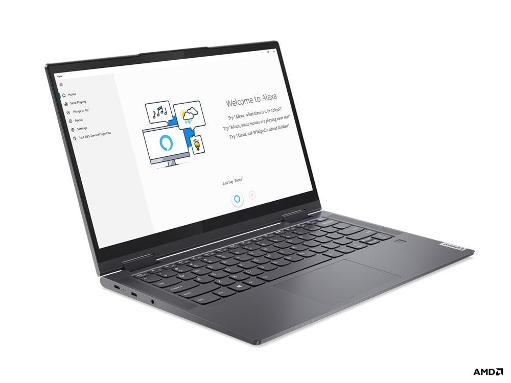 LENOVO YOGA 7 14ACN6 82N7009NPH LAPTOP (SLATE GREY) | 14” FHD | RYZEN 5 5600U | 16GB DDR4 | 512GB SSD | AMD RADEON | WIN11 + MS OFFICE HOME & STUDENT 2021 + LENOVO CASUAL BACKPACK B210 - DataBlitz