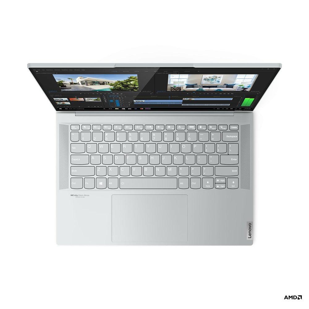 Lenovo Yoga Slim 7 Carbon 14ACN6 82L0003DPH Laptop (Cloud Grey) | 14”  2.8K Oled | Ryzen 5 5600U | 16 GB DDR4 | 512 GB SSD | MX450 | Windows 11 Home | MS Office Home & Student 2021 + Lenovo Casual Backpack B210 - DataBlitz
