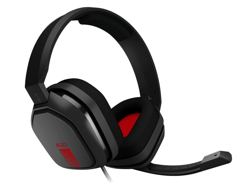 ASTRO A10 GAMING HEADSET (PC/MAC/XB1/PS4/MOBILE) GREY/RED - DataBlitz