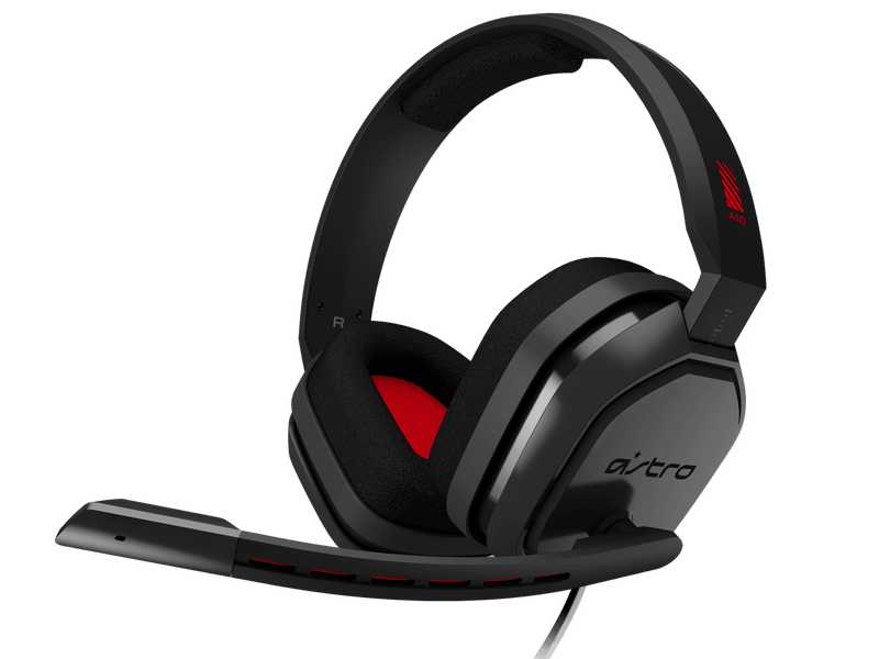 ASTRO A10 GAMING HEADSET (PC/MAC/XB1/PS4/MOBILE) GREY/RED - DataBlitz