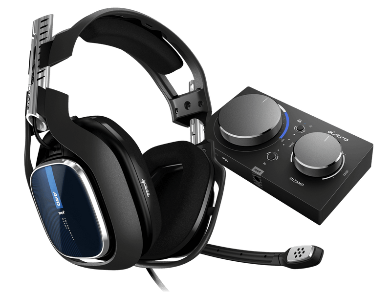 ASTRO A40 TR GAMING HEADSET + MIXAMP PRO (PC/MAC/PS4) (BLUE) - DataBlitz