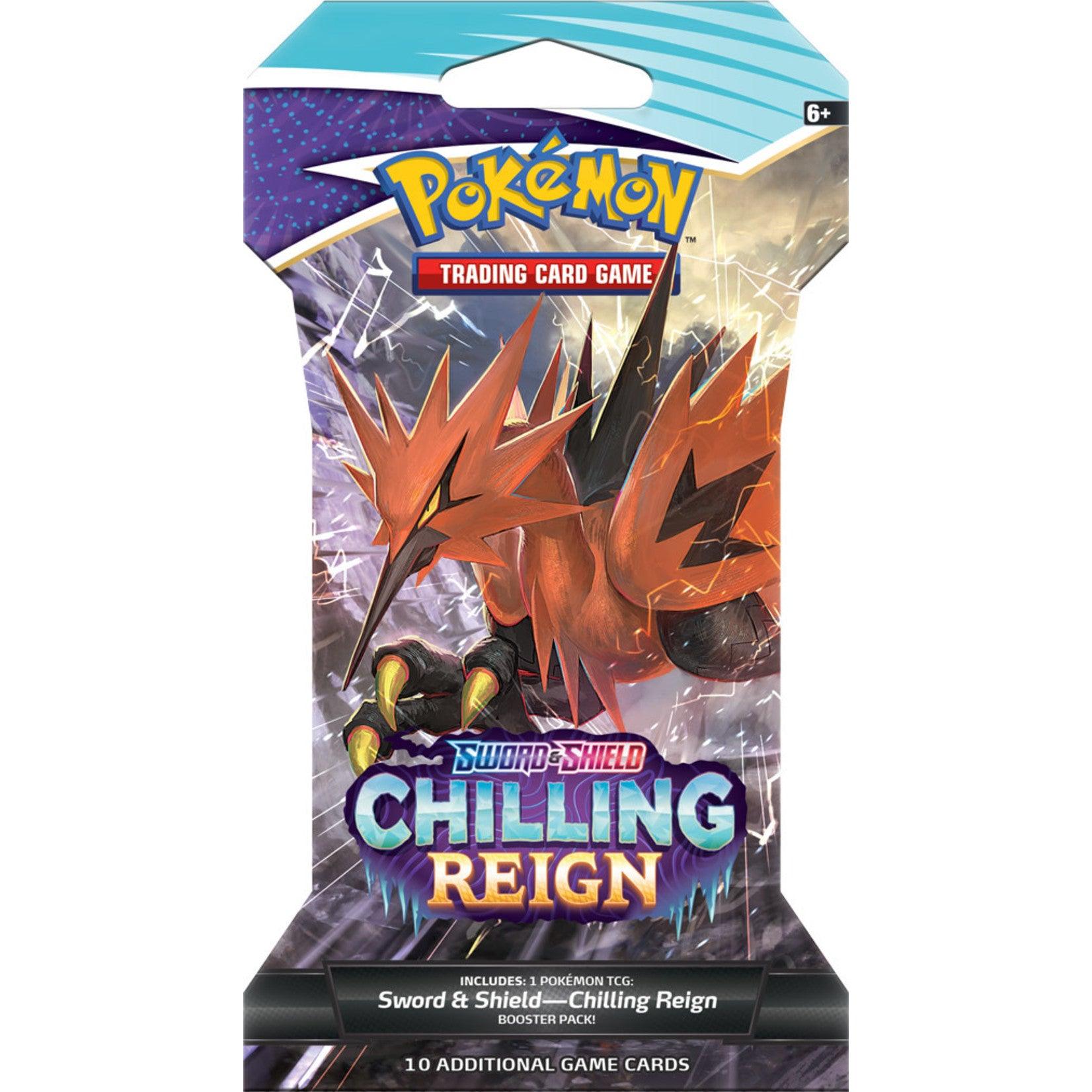 POKEMON TRADING CARD GAME SS6 CHILLING REIGN BOOSTER (SLEEVED) (177-80847) (ONE RANDOM BOOSTER SLEEVED) - DataBlitz