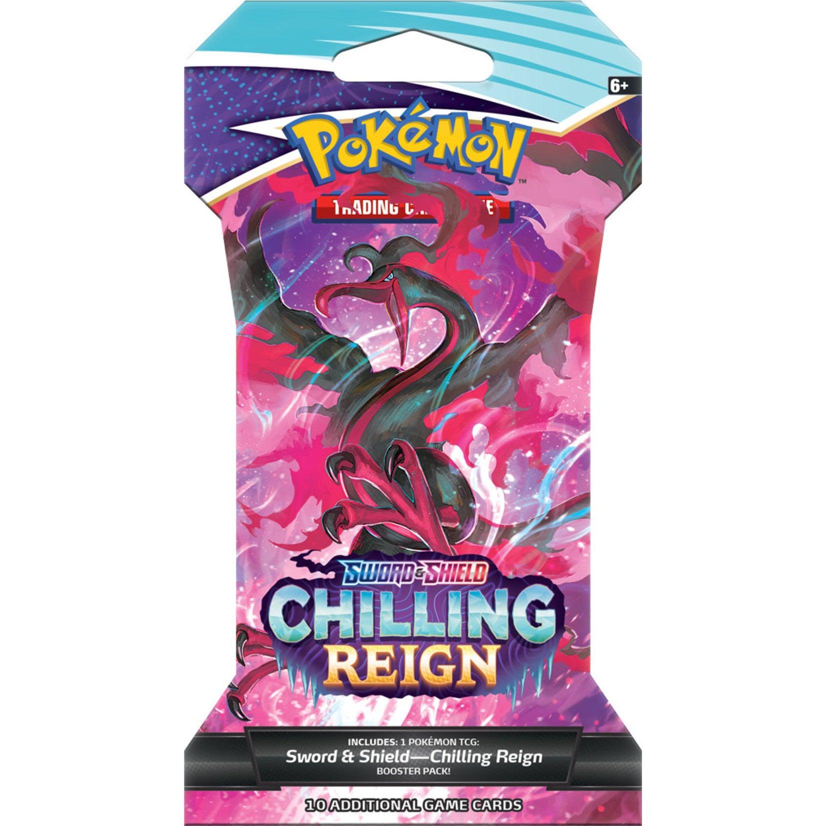 POKEMON TRADING CARD GAME SS6 CHILLING REIGN BOOSTER (SLEEVED) (177-80847) (ONE RANDOM BOOSTER SLEEVED) - DataBlitz