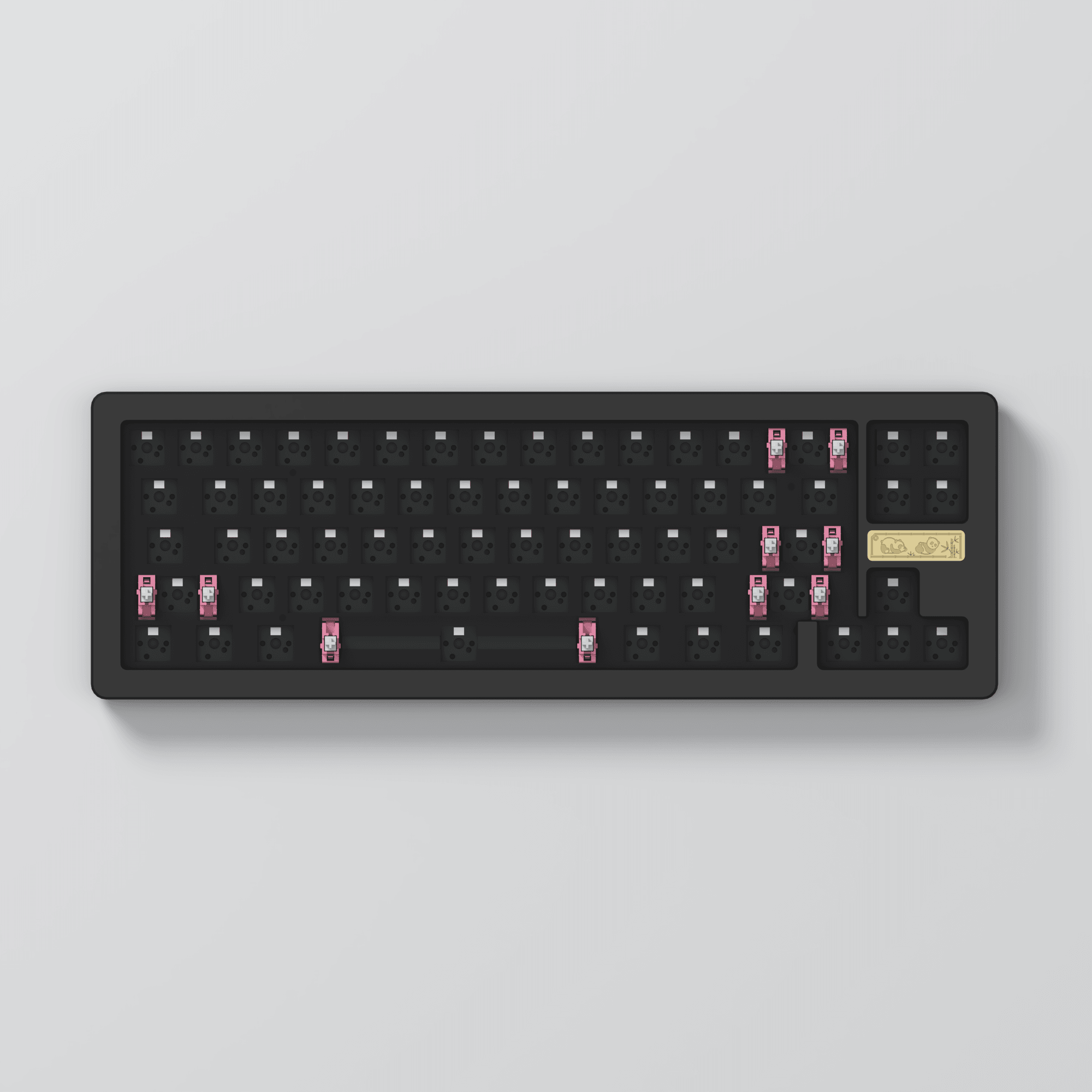 AKKO ACR Pro 68 Barebone Custom Mechanical Keyboard Hot-Swappable DIY Kit Gasket Mount (Black) - DataBlitz