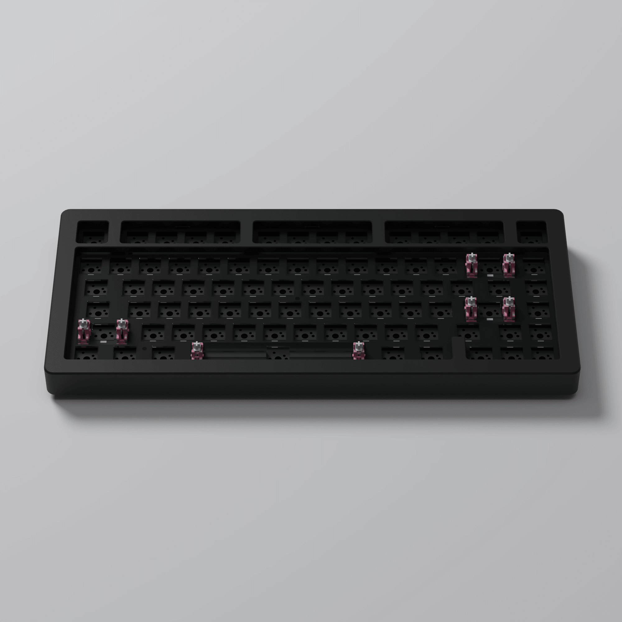 AKKO ACR Pro 75 Barebone Custom Mechanical Keyboard Hot-Swappable DIY Kit Gasket Mount (Black-South Facing PCB) - DataBlitz