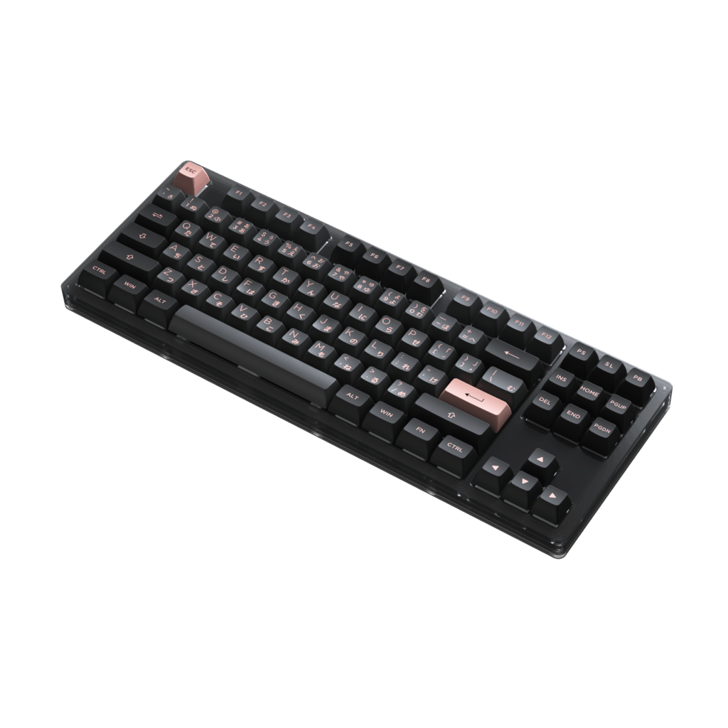 AKKO ACR87 COMBO RGB HOT-SWAPPABLE ACRYLIC MECHANICAL KEYBOARD BLACK & PINK (JELLY BLACK SWITCH) - DataBlitz