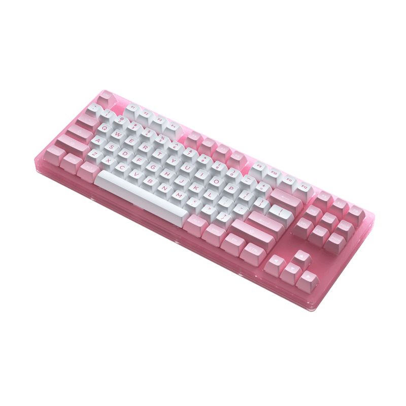 AKKO ACR87 COMBO RGB HOT-SWAPPABLE ACRYLIC MECHANICAL KEYBOARD PRUNUS LANNESIANA (JELLY PINK) - DataBlitz