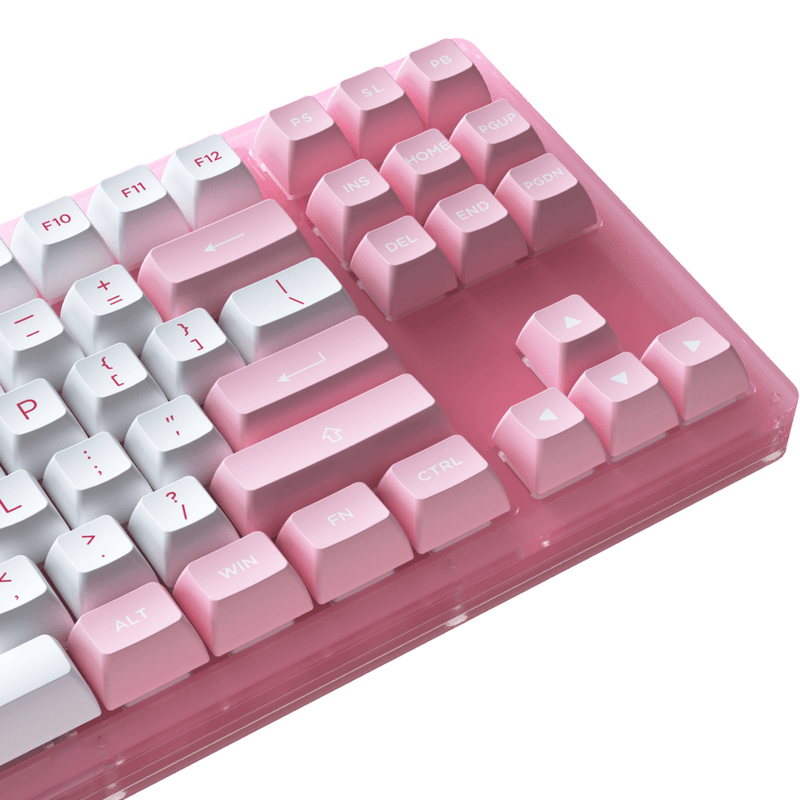 AKKO ACR87 COMBO RGB HOT-SWAPPABLE ACRYLIC MECHANICAL KEYBOARD PRUNUS LANNESIANA (JELLY PINK) - DataBlitz