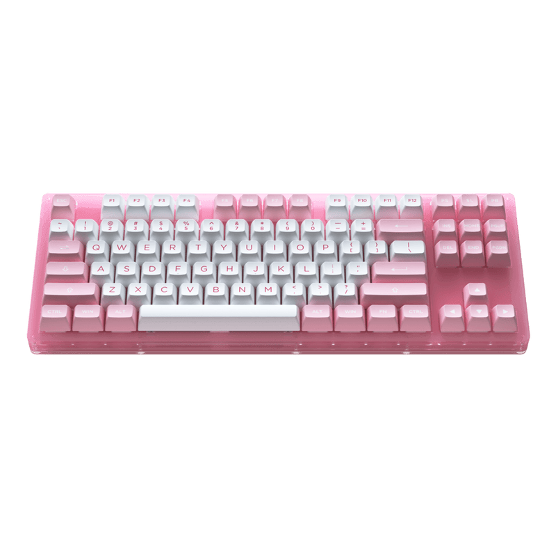 AKKO ACR87 COMBO RGB HOT-SWAPPABLE ACRYLIC MECHANICAL KEYBOARD PRUNUS LANNESIANA (JELLY PINK) - DataBlitz