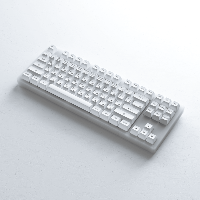 AKKO ACR87 COMBO RGB HOT-SWAPPABLE ACRYLIC MECHANICAL KEYBOARD BLACK ON WHITE (JELLY WHITE SWITCH) - DataBlitz