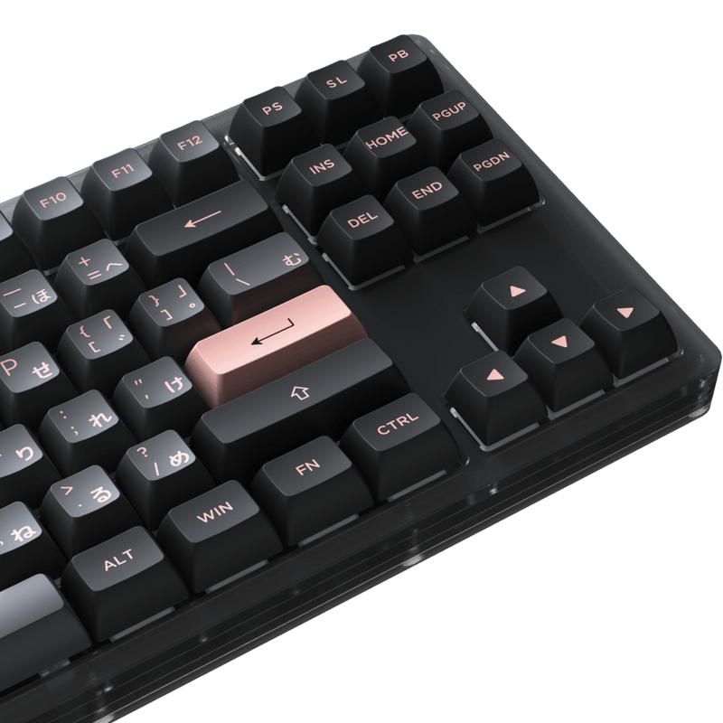 AKKO ACR87 COMBO RGB HOT-SWAPPABLE ACRYLIC MECHANICAL KEYBOARD BLACK & PINK (JELLY BLACK SWITCH) - DataBlitz