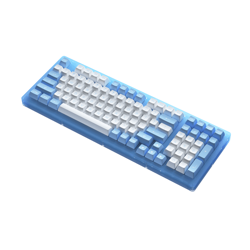 AKKO ACR98 COMBO RGB HOT-SWAPPABLE ACRYLIC MECHANICAL KEYBOARD DOLL OF THE PRINCESS (JELLY BLUE SWITCH) - DataBlitz