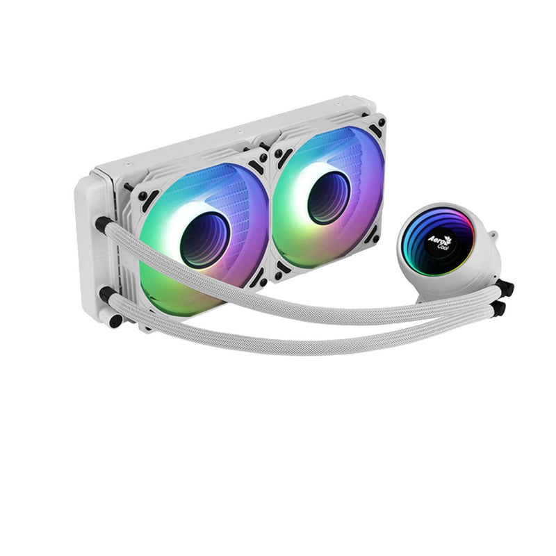 Aerocool Mirage L240 240MM ARGB Liquid Cpu Cooler (White) - DataBlitz