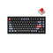 Keychron V1 QMK Fully Assembled RGB Backlight Hot-Swappable Wired Mechanical Keyboard - Carbon Black (K Pro Red Switch) (V1B1)