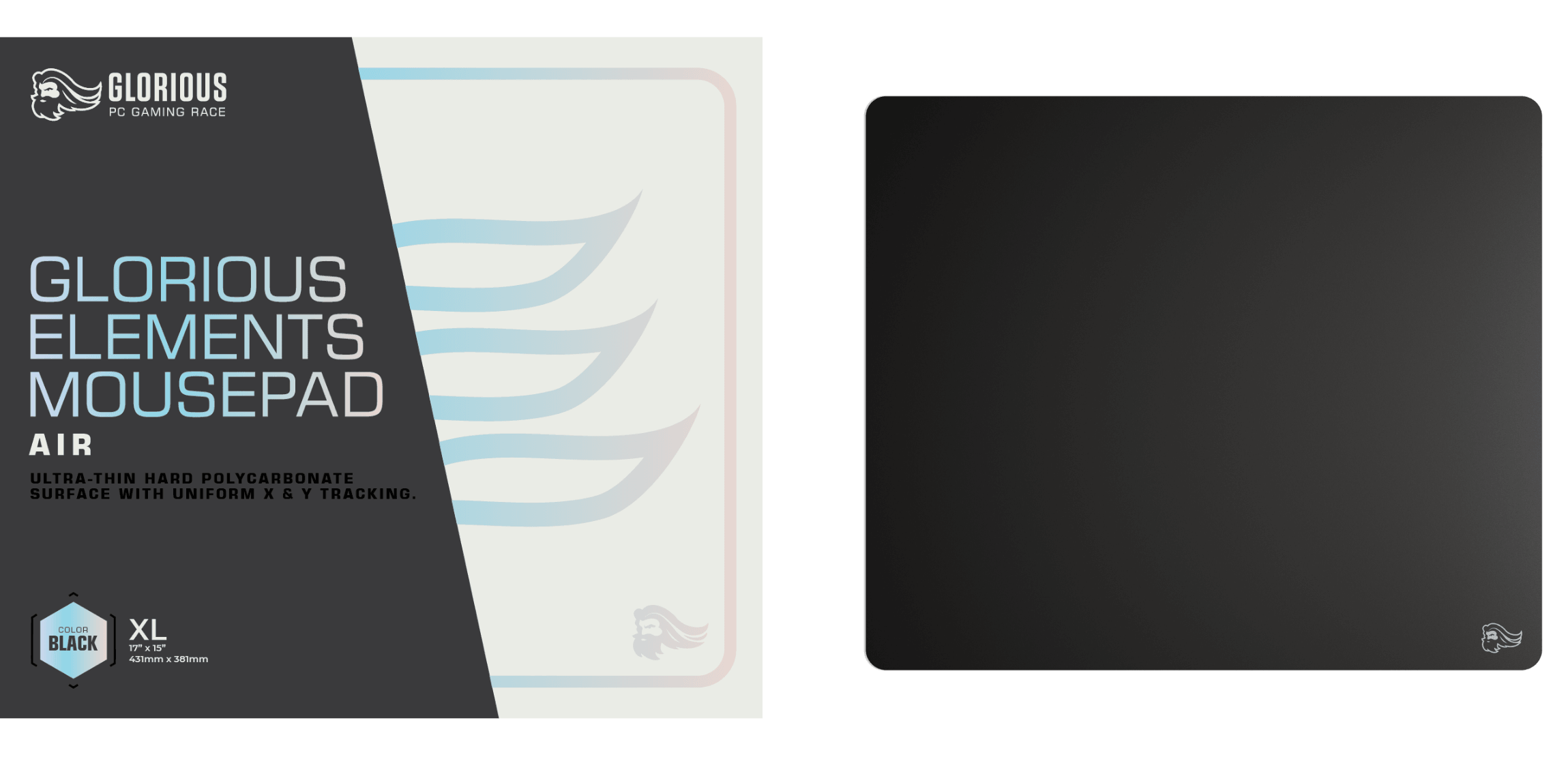 GLORIOUS ELEMENTS MOUSEPAD AIR (XL) (BLACK) - DataBlitz