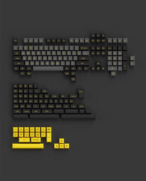 AKKO Black & Gold Keycaps Set ABS SAL 195 Keys - DataBlitz