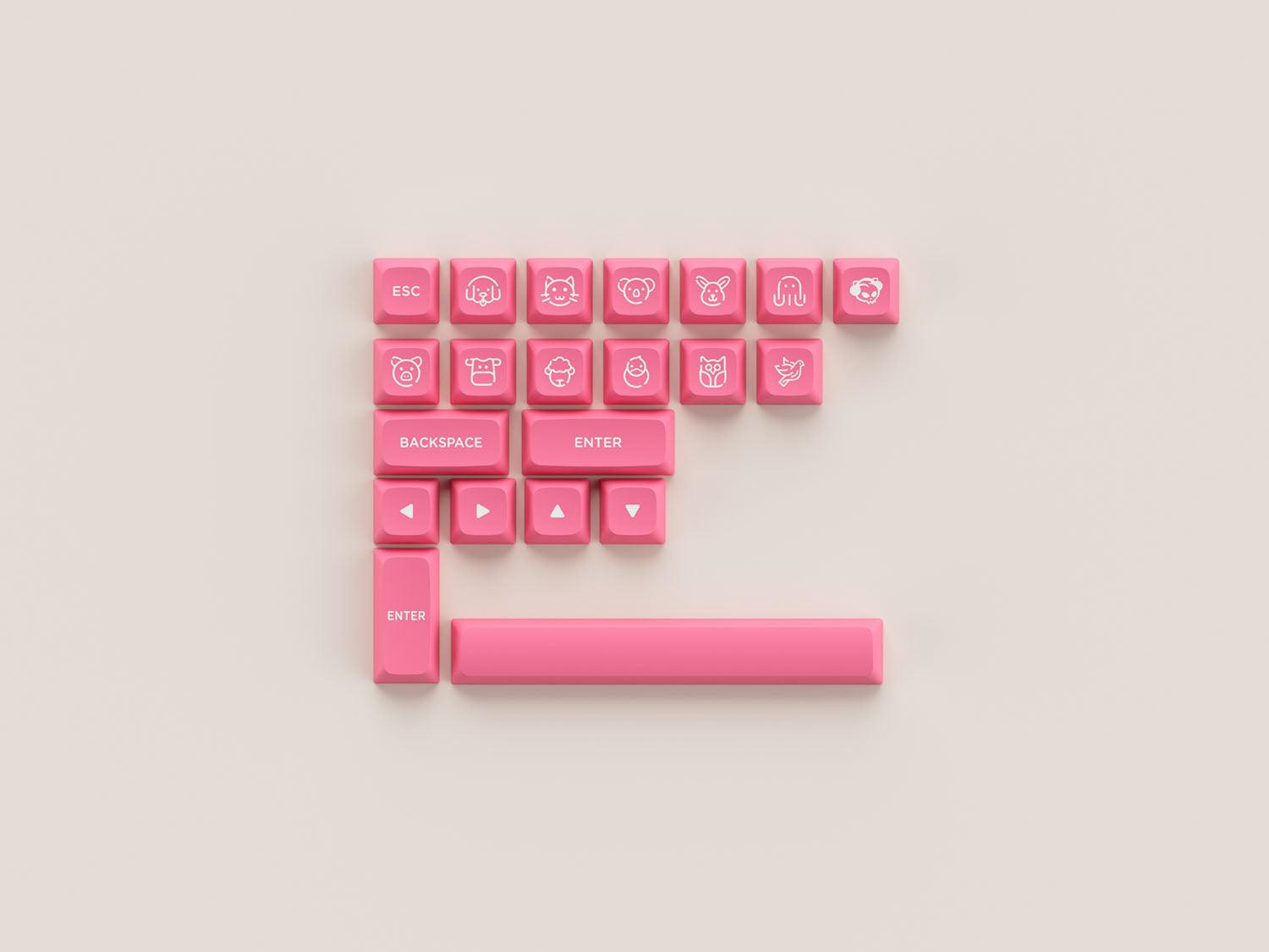 AKKO PRUNUS LANNESIANA PBT KEYCAPS SET ASA LOW PROFILE 155 KEYS - DataBlitz