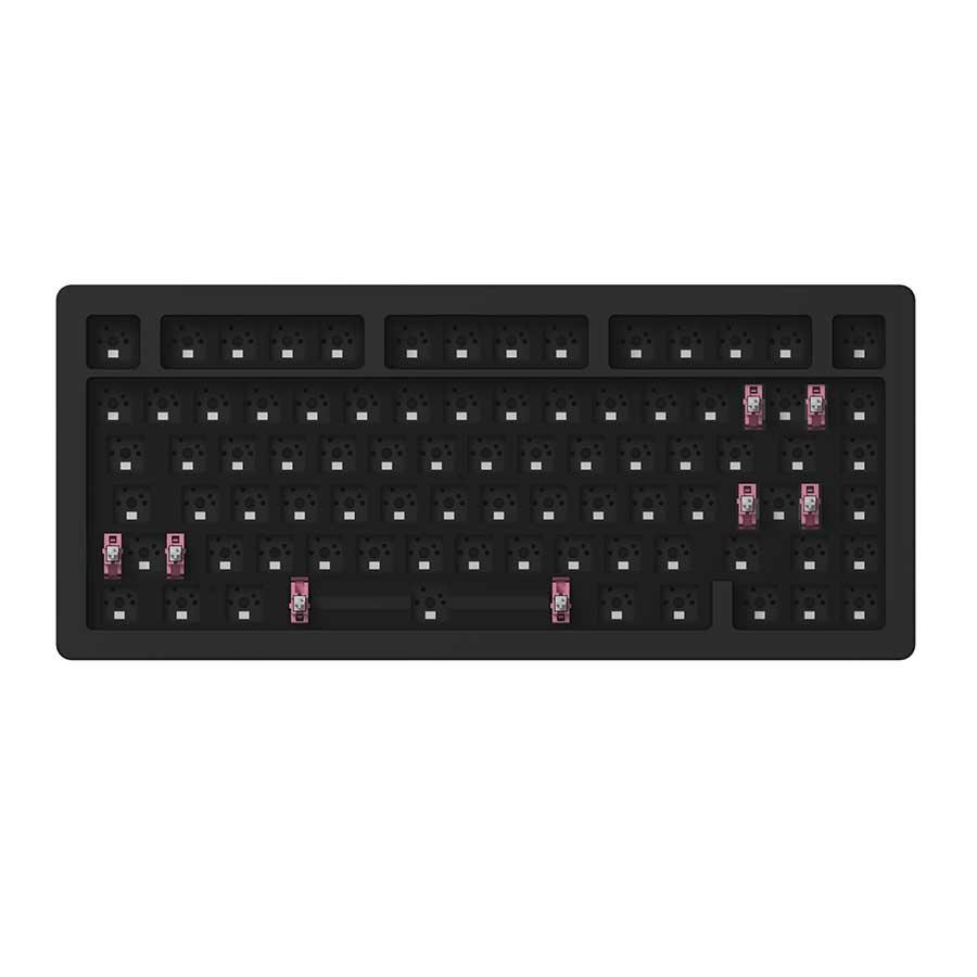 AKKO ACR Pro 75 Barebone Custom Mechanical Keyboard Hot-Swappable DIY Kit Gasket Mount (Black-South Facing PCB) - DataBlitz
