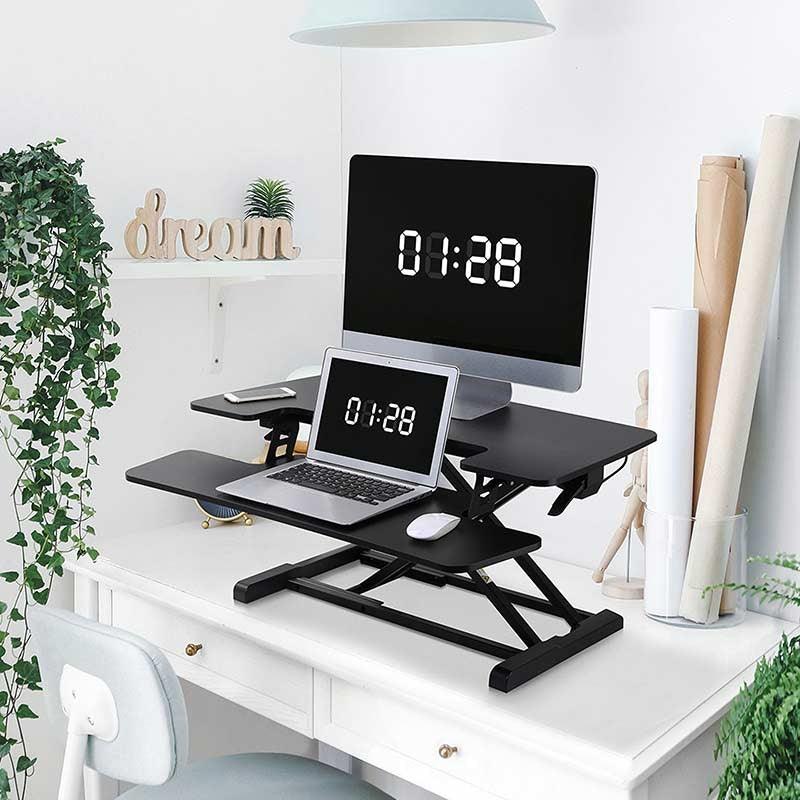 FLEXISPOT STANDING DESK CONVERTER 35-INCHES (M6M-BLACK) - DataBlitz