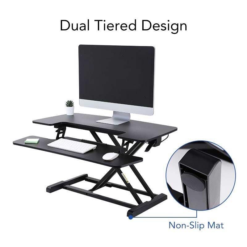 FLEXISPOT STANDING DESK CONVERTER 35-INCHES (M6M-BLACK) - DataBlitz