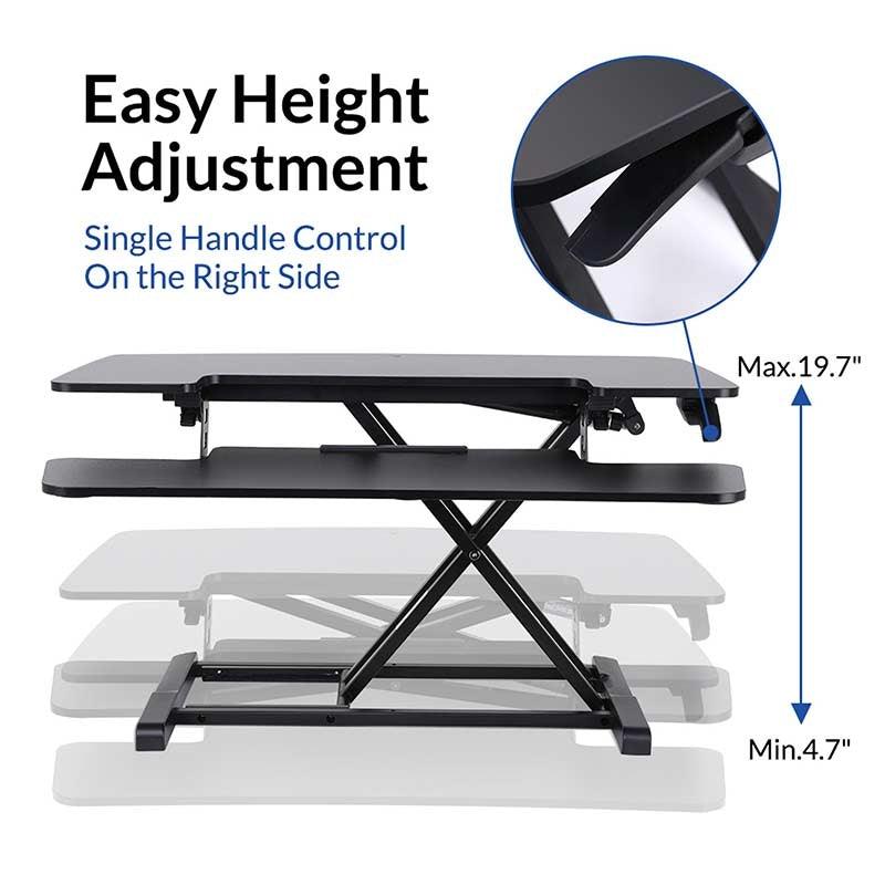 FLEXISPOT STANDING DESK CONVERTER 35-INCHES (M6M-BLACK) - DataBlitz