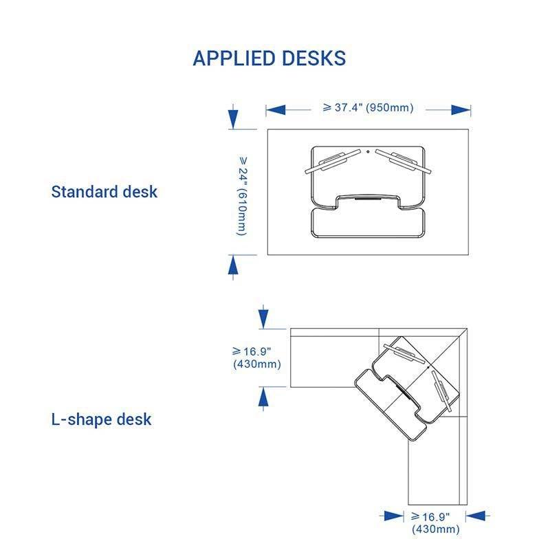 FLEXISPOT STANDING DESK CONVERTER 35-INCHES (M6M-BLACK) - DataBlitz