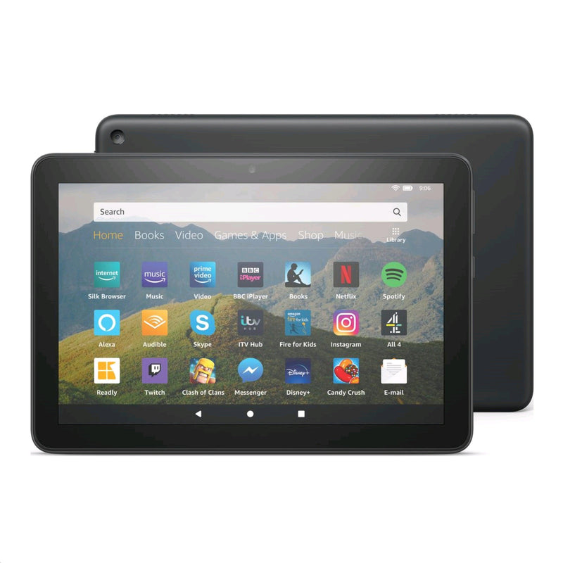 Tablet Da Amazon AMAZON FIRE HD 8 TABLET 10TH GEN WITH ALEXA 32GB (BLACK) - DataBlitz
