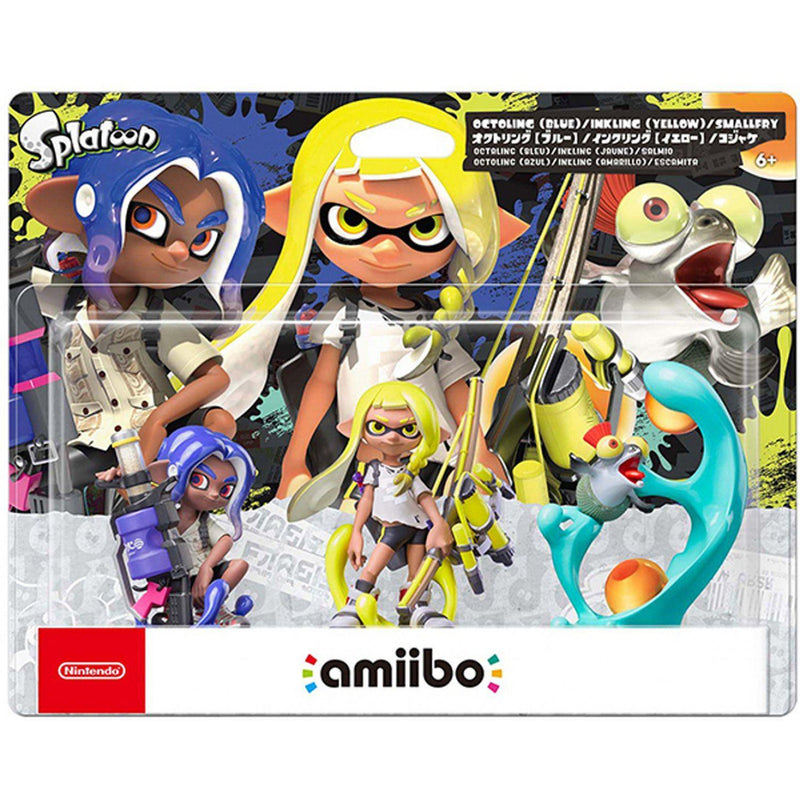 Nintendo Amiibo Splatoon 3 Series Triple Pack (Inkling Yellow / Octoling Blue / Smallfry) - DataBlitz