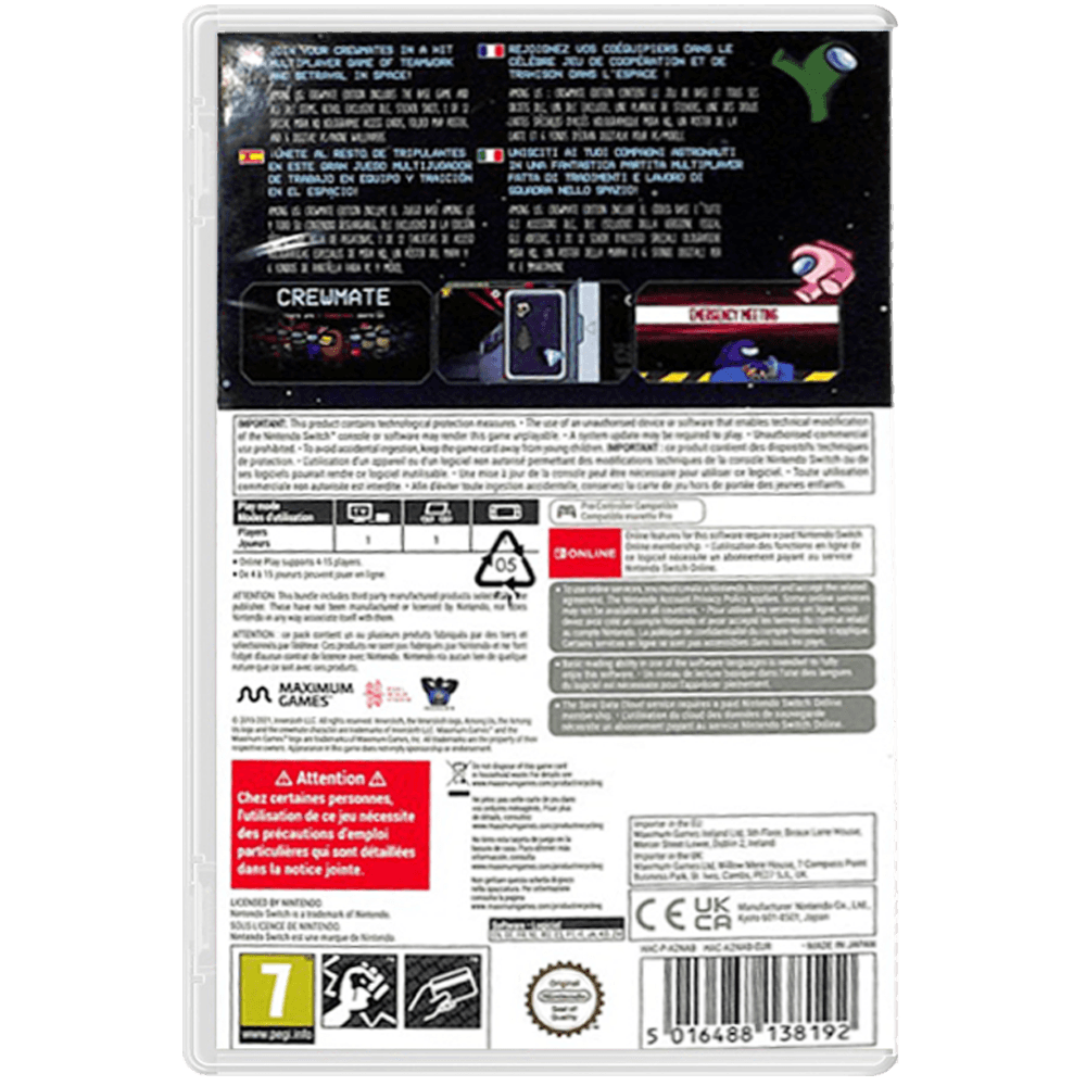 Nintendo Switch Among Us Crewmate Edition Reg.2 (Eng/EU) - Datablitz