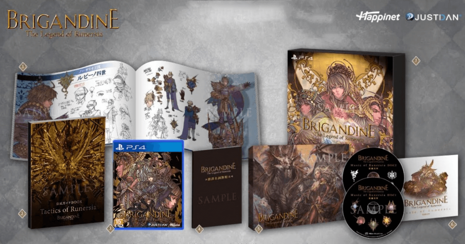 PS4 BRIGANDINE THE LEGEND OF RUNERSIA LIMITED EDITION REG.3 - DataBlitz