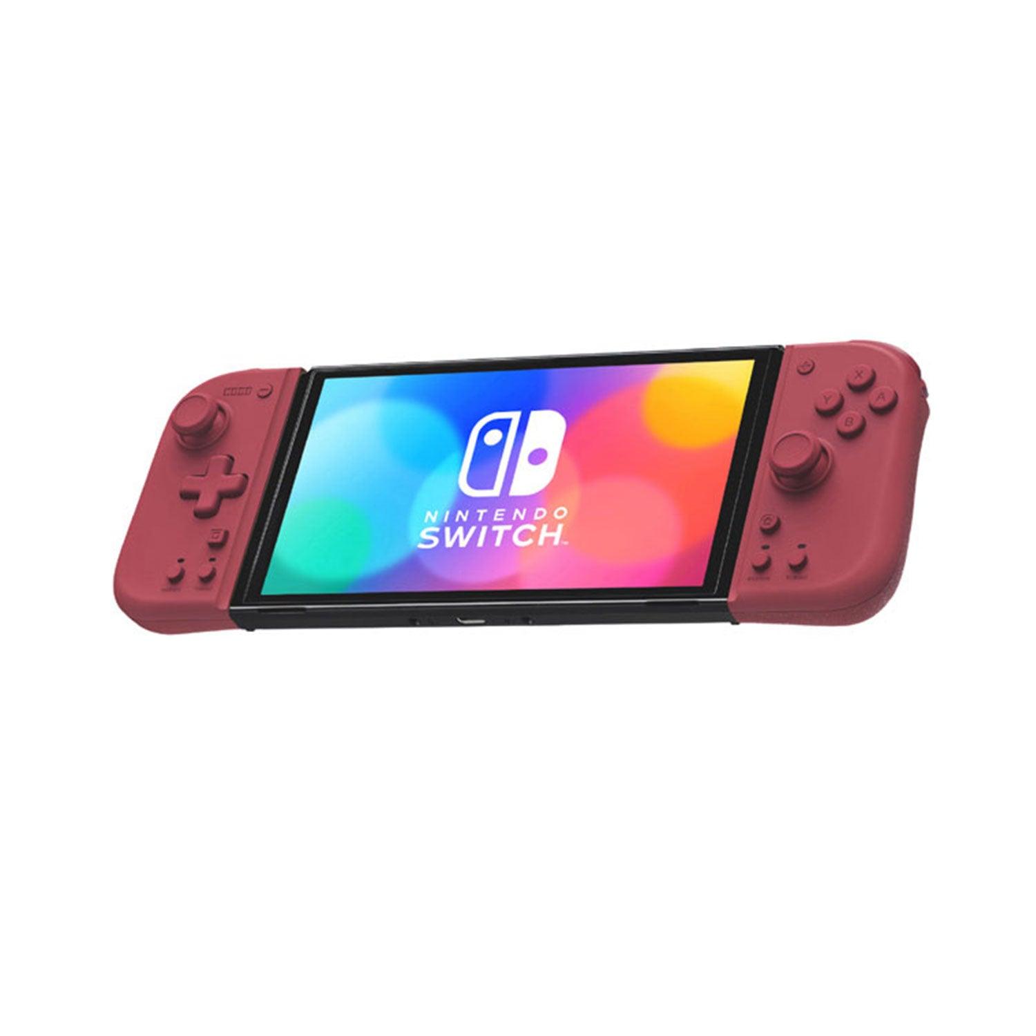 Hori NSW Grip Controller Fit For N-Switch / N-Switch OLED (Apricot Red) (NSW-398A) - DataBlitz